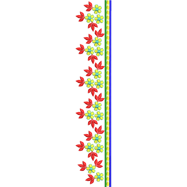 Blouse Design No :MSM - 288 - Simple Border, U Shape