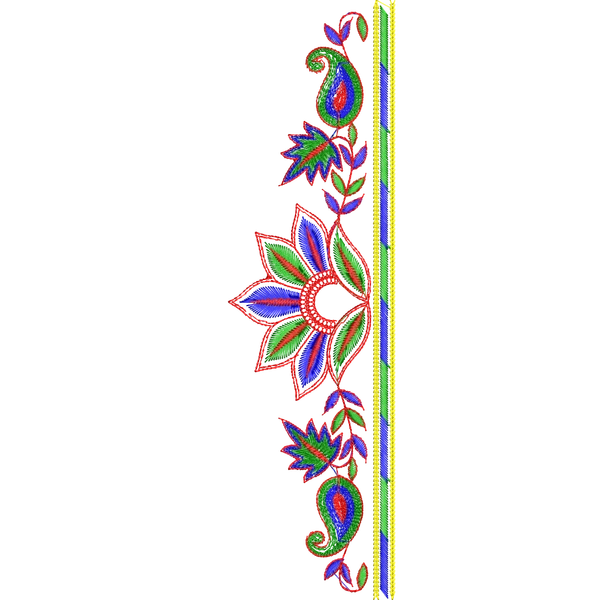 Blouse Design No :MSM - 290 - U Shape, Simple Border