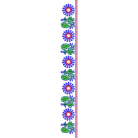 Blouse Design No :MSM - 293 - U Shape, Mirror Work, Simple Border
