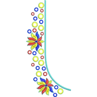 Blouse Design No :MSM - 307 - Simple Border, U Shape