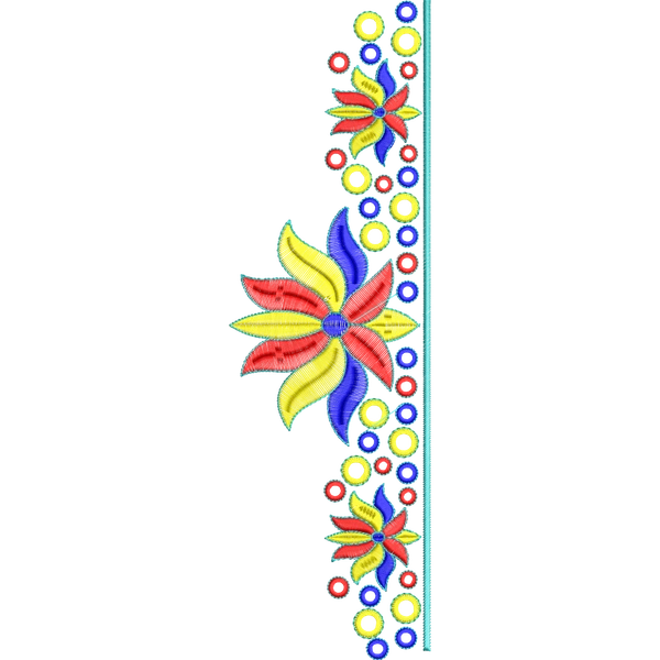 Blouse Design No :MSM - 307 - Simple Border, U Shape