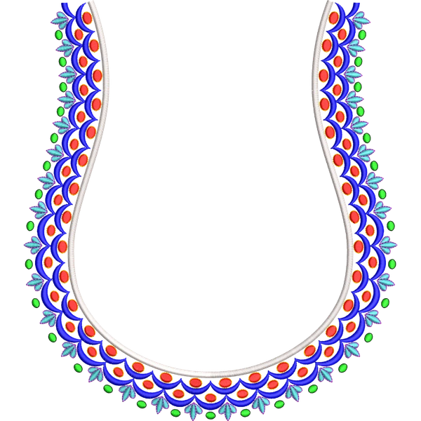 Blouse Design No :MSM - 309 - Butta, Pot Neck