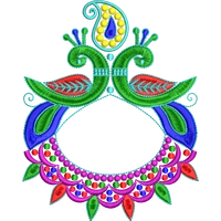 Blouse Design No :MSM - 309 - Butta, Pot Neck