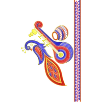 Blouse Design No :MSM - 310 - U Shape, Border With Butta