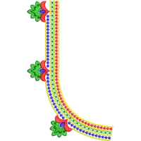Blouse Design No :MSM - 321 - Simple Border, U Shape