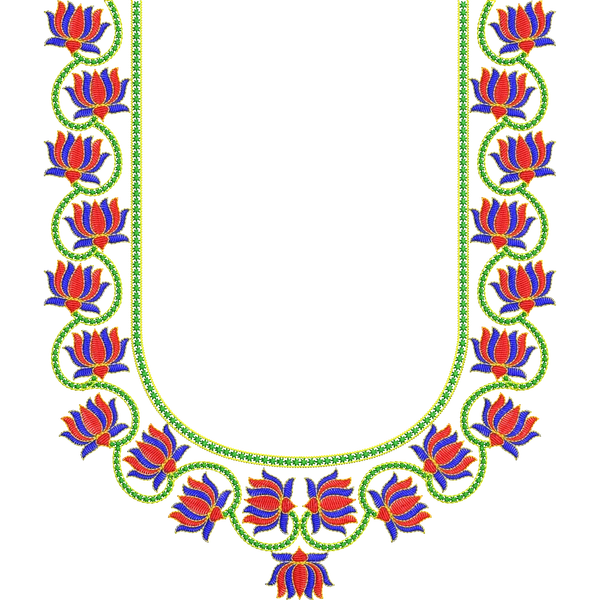 Blouse Design No :MSM - 322 - U Shape, Simple Border