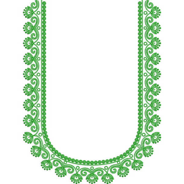 Blouse Design No :MSM - 326 - Simple Border, U Shape