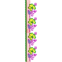 Blouse Design No :MSM - 334 - Simple Border, U Shape