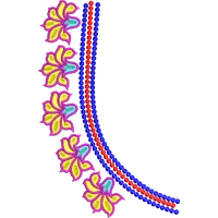 Blouse Design No :MSM - 343 - Simple Border, U Shape
