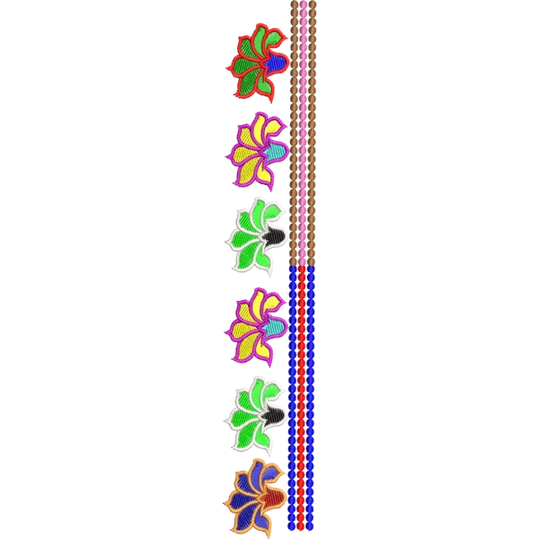 Blouse Design No :MSM - 343 - Simple Border, U Shape