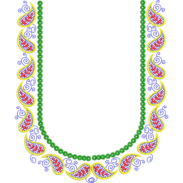 Blouse Design No :MSM - 360 - Simple Border, U Shape