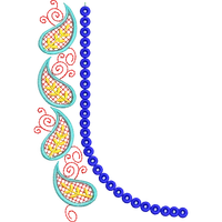 Blouse Design No :MSM - 360 - Simple Border, U Shape