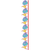 Blouse Design No :MSM - 366 - Simple Border, U Shape
