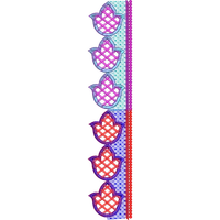 Blouse Design No :MSM - 369 - Simple Border, U Shape