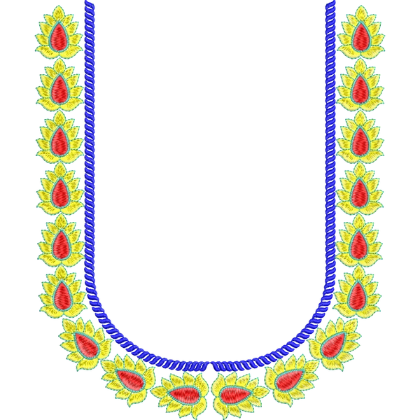 Blouse Design No :MSM - 373 - Butta, U Shape