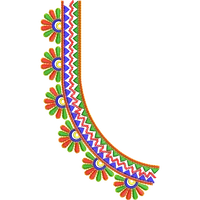 Blouse Design No :MSM - 377 - Simple Border, U Shape