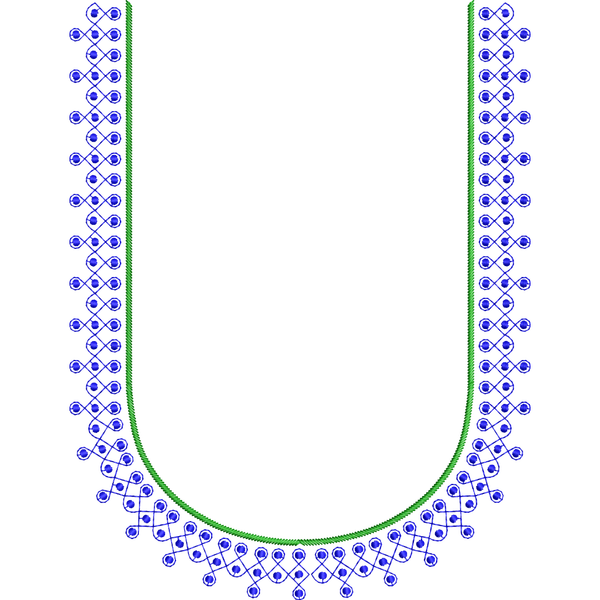 Blouse Design No :MSM - 378 - U Shape, Kutch Work, Simple Border
