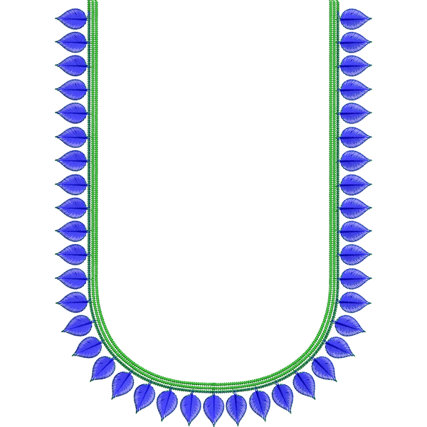 Blouse Design No :MSM - 387 - Simple Border, U Shape