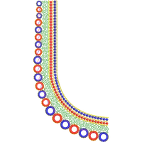 Blouse Design No :MSM - 396 - Mirror Work, Simple Border, Sweat Heart