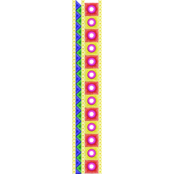Blouse Design No :MSM - 397 - Mirror Work, Simple Border, U Shape