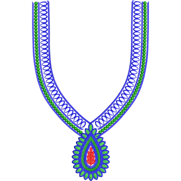 Blouse Design No :MSM - 408 - Simple Border, V Shape