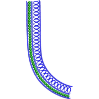 Blouse Design No :MSM - 408 - Simple Border, V Shape