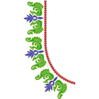 Blouse Design No :MSM - 410 - Simple Border, U Shape