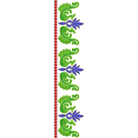 Blouse Design No :MSM - 410 - Simple Border, U Shape