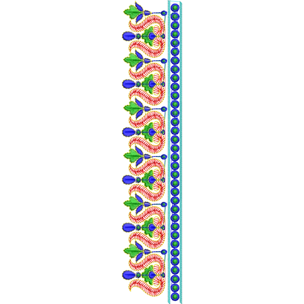 Blouse Design No :MSM - 416 - Simple Border, U Shape