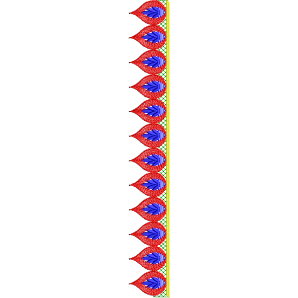 Blouse Design No :MSM - 417 - Simple Border, U Shape