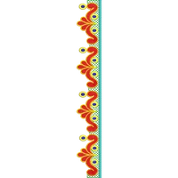 Blouse Design No :MSM - 425 - Simple Border, Pot Neck