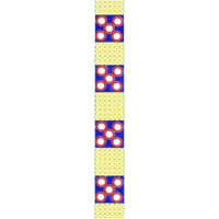 Blouse Design No :MSM - 427 - Mirror Work, Simple Border, U Shape