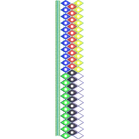 Blouse Design No :MSM - 428 - Mirror Work, Simple Border, U Shape