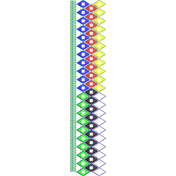 Blouse Design No :MSM - 428 - Mirror Work, Simple Border, U Shape