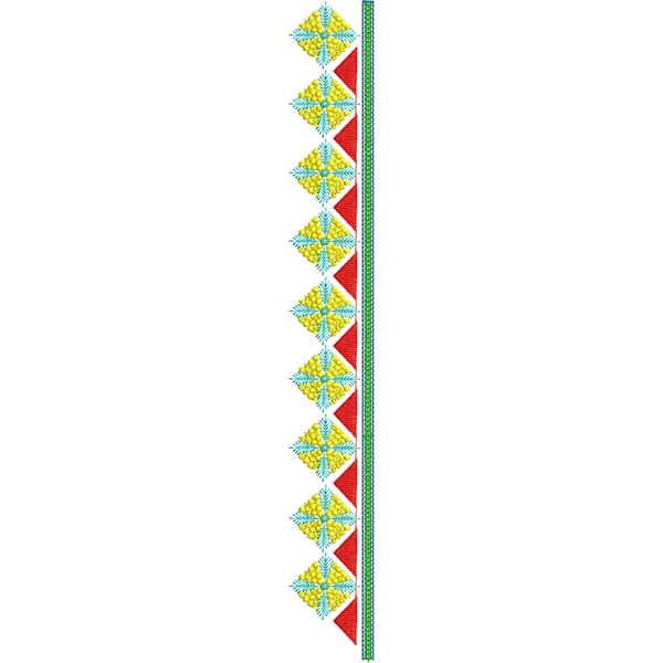 Blouse Design No :MSM - 433 - Simple Border, U Shape