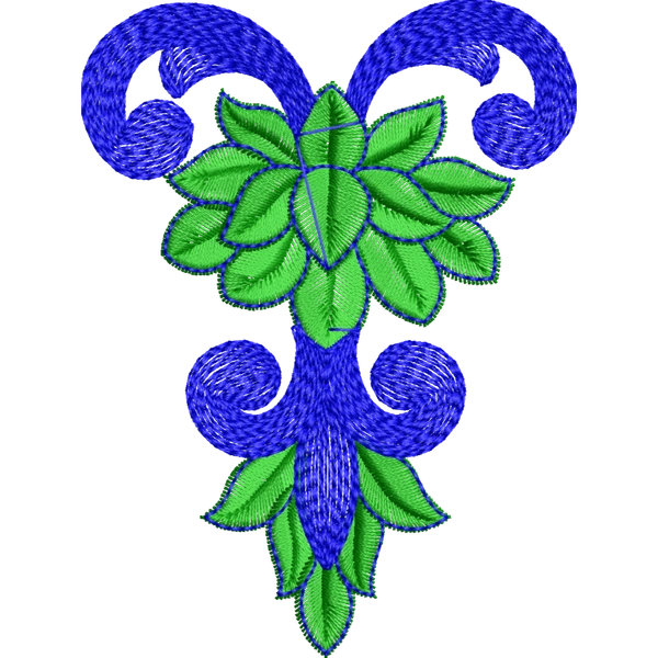 Blouse Design No :MSM - 435 - Simple Border, Sweat Heart