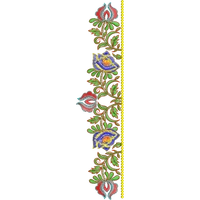 Blouse Design No :MSM - 439 - Simple Border, Pot Neck