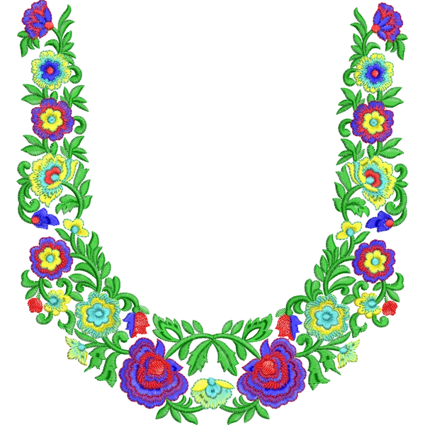 Blouse Design No :MSM - 442 - Simple Border, U Shape