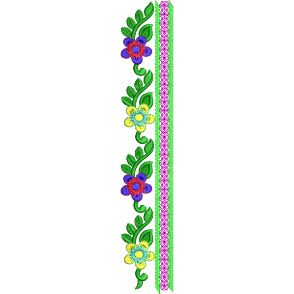 Blouse Design No :MSM - 446 - Simple Border, U Shape