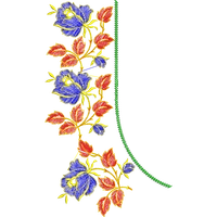 Blouse Design No :MSM - 451 - U Shape, Simple Border