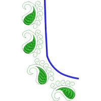 Blouse Design No :MSM - 453 - Simple Border, U Shape