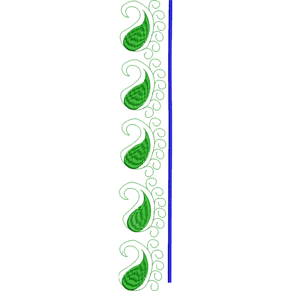Blouse Design No :MSM - 453 - Simple Border, U Shape