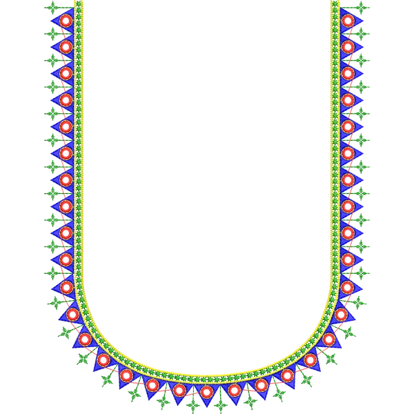 Blouse Design No :MSM - 464 - U Shape, Mirror Work, Simple Border