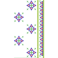 Blouse Design No :MSM - 464 - U Shape, Mirror Work, Full Sleeve