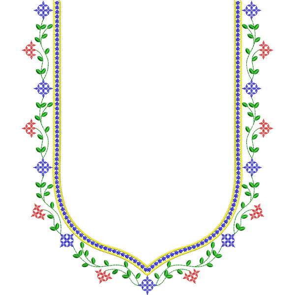 Blouse Design No :MSM - 466 - Sweat Heart, Kutch Work, Simple Border