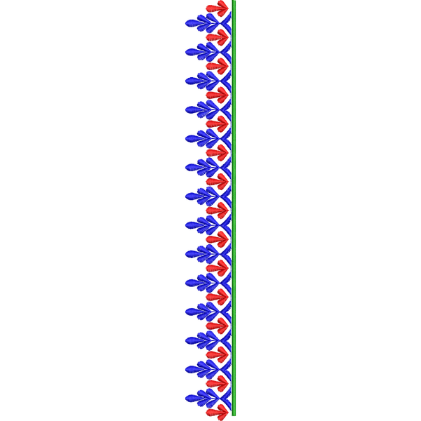 Blouse Design No :MSM - 476 - Simple Border, U Shape