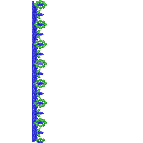 Blouse Design No :MSM - 479 - Simple Border, Pot Neck