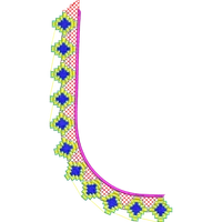 Blouse Design No :MSM - 486 - Simple Border, U Shape