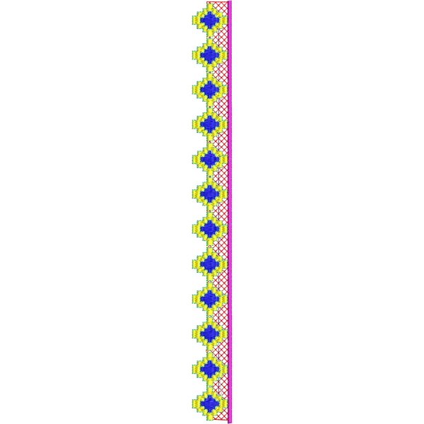 Blouse Design No :MSM - 486 - Simple Border, U Shape