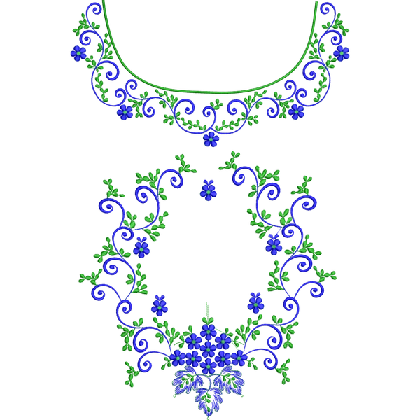 Blouse Design No :MSM - 499 - Boat Neck, Simple Border
